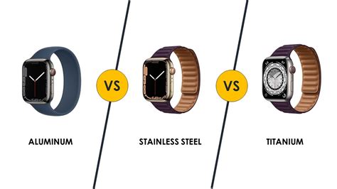 Apple Watch Series 7 Aluminum vs Stainless steel vs Titanium - The Differences - YouTube