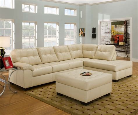 Available in Black, White, or Red | Sectional sofa with chaise, Leather ...