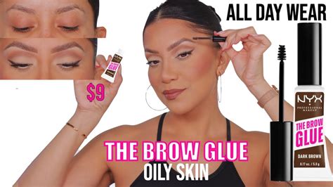 *new* NYX THE BROW GLUE *new shade* REVIEW & ALL DAY WEAR TEST *sparse brows* | MagdalineJanet ...