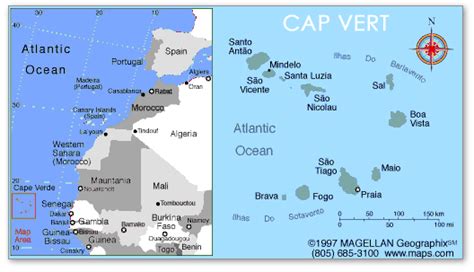 le cap vert • Voyages - Cartes