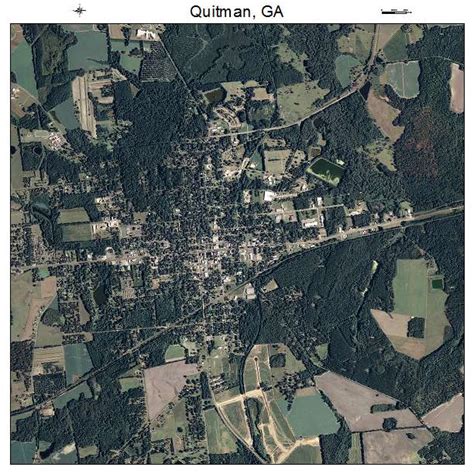 Aerial Photography Map of Quitman, GA Georgia