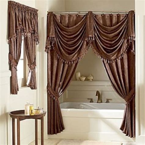 Double Swag Shower Curtain | Foter