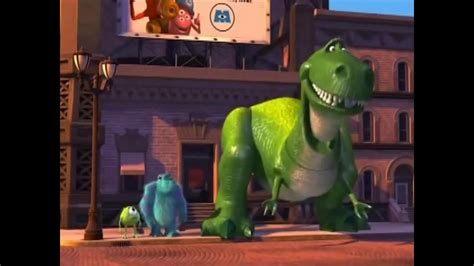 Monsters, Inc. Bloopers - Rex (Toy Story) Cameo Scene - YouTube