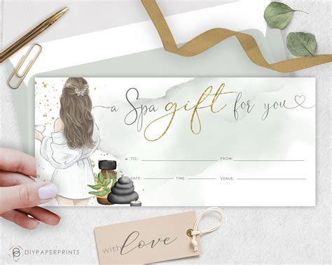 Printable Spa Day Voucher Template - Fillable Form 2024