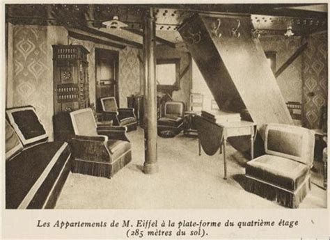 The Secret Apartment by Gustave Eiffel on top of the homonymous tower ...