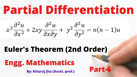 Euler's Theorem (2nd Order ) | Proof | Partial Differentiation| Engg ...