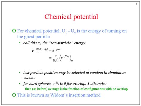 Chemical potential