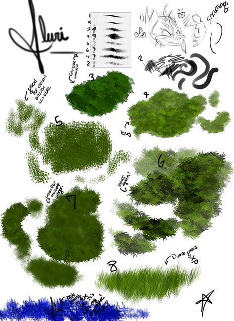 My Foliage Brushes by Flurious on DeviantArt
