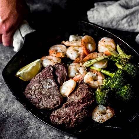 Smoked Elk Steak & Shrimp • Primal Pioneer