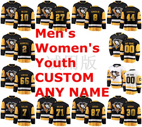 2020 Pittsburgh Penguins Jerseys Wilson Jersey Nick Bjugstad Brian ...