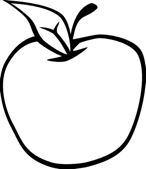 Apple Clipart Black And White Outline - ClipArt Best - ClipArt Best