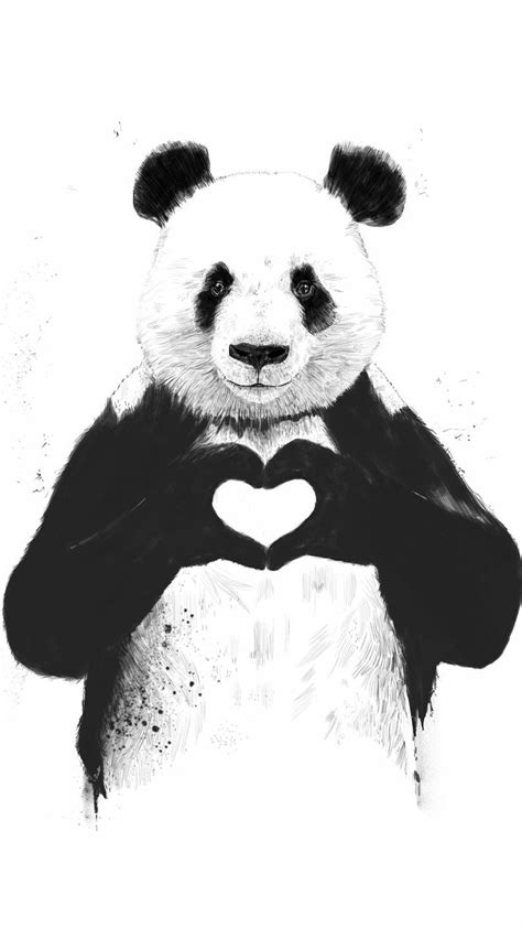 1080x1920, Iphone Wallpaper Panda Heart Panda Data - Love Wallpaper Panda - 1080x1920 Wallpaper ...