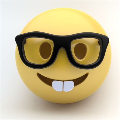 3D asset EMOJI NERD | CGTrader