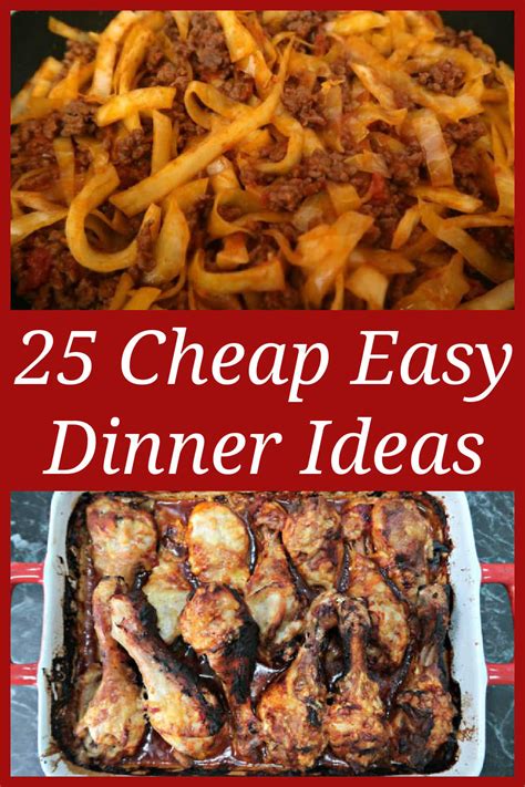 25 Cheap Easy Dinner Ideas - Quick Simple Recipes For Family Dinners