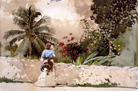 On the Way to Market, Bahamas Painting by Winslow Homer Reproduction | iPaintings.com