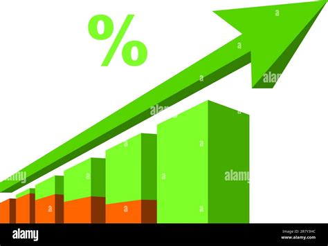 Business graph with arrow Stock Vector Image & Art - Alamy