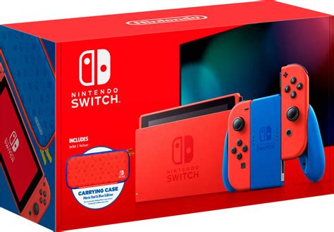 Customer Reviews: Nintendo Switch Mario Red & Blue Edition Red Joy-Con ...