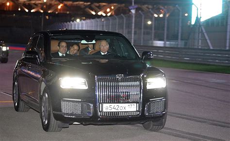 Inspecting the new Aurus cars • President of Russia