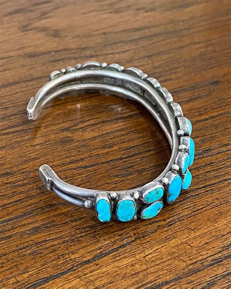 Narrow Navajo Turquoise Bracelet