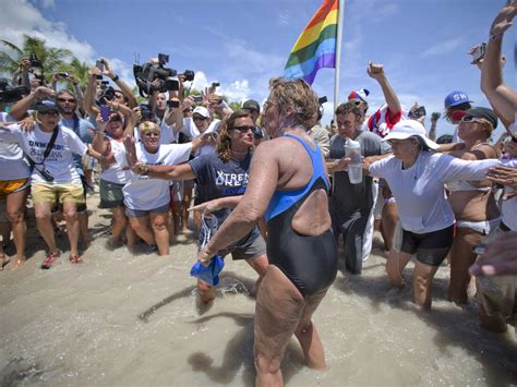 On Fifth Try, Diana Nyad Completes Cuba-Florida Swim : The Two-Way : NPR