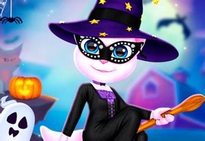 CAT GIRL HALLOWEEN PREPARATION gratis online game op Minispelletjes.com