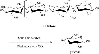 Selective hydrolysis of cellulose into glucose over solid acid catalysts - Green Chemistry (RSC ...