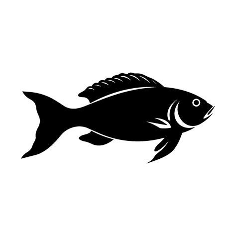 Various Fish vector Silhouette, black silhouette of fish Clipart ...