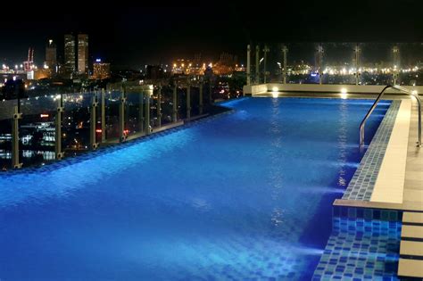 Watch the evening lights by the infinity pool, Cinnamon Red Colombo. | City hotel, Infinity pool ...