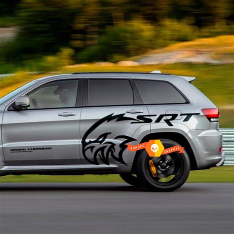 Jeep Grand Cherokee SRT TrackHawk Side Vinyl Decal Graphic