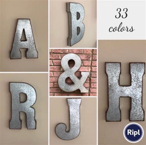 SALE/Extra Large Metal Letters/Wall Decor/Galvanized Metal Letters/Business letters/Wall Letters ...