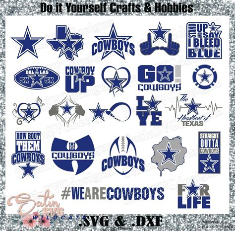 Dallas cowboys 5x champions blue upgrade designs svg files cricut ...