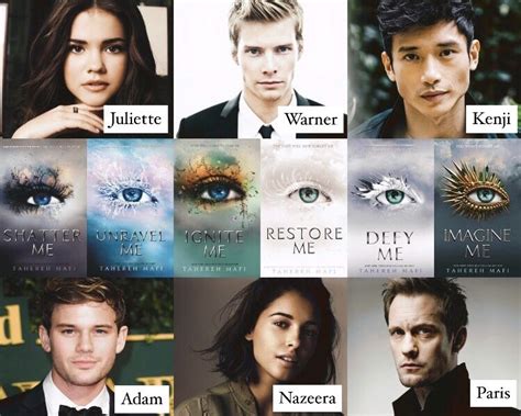 Shatter Me Cast | Shatter me series, Book characters, Teenage books to read