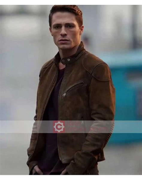 Roy Harper Arrow Jacket | Colton Haynes Suede Jacket