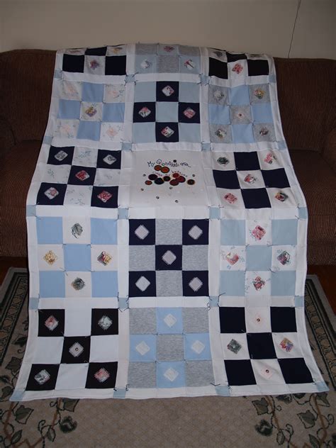 Memory quilt made using sweat shirts from a loved one | Memory quilt, Quilts, Quilt making