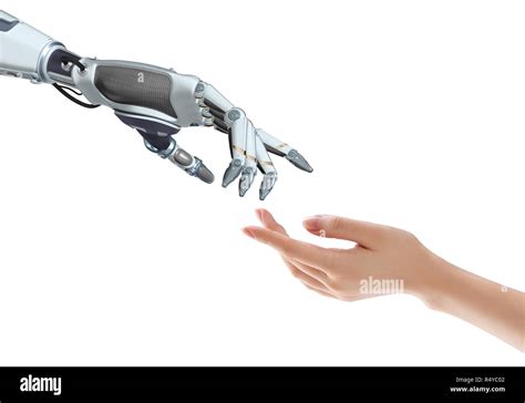 Robotic arm and hand Stock Photo - Alamy