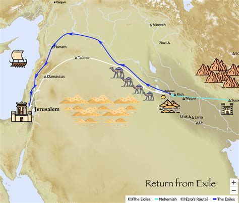 Babylonian Exile Map