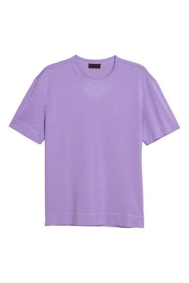 T-shirt - Light purple - Men | H&M US | Graphic shirt design, Shirts, Graphic shirts