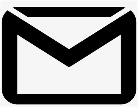 Download Transparent Gmail Logo Vector Black And White - PNGkit