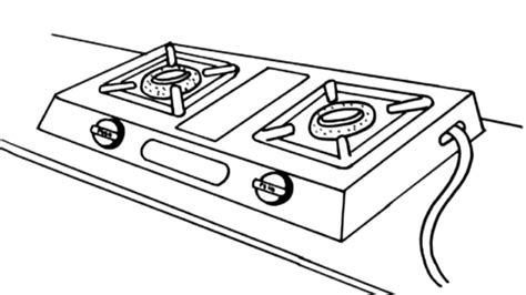 Mastering the Art of Drawing a Gas Stove | Step-by-Step Tutorial - YouTube