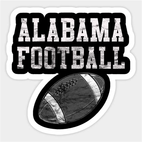 Vintage Alabama Football - Alabama Football - Sticker | TeePublic