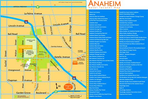 Anaheim hotel map