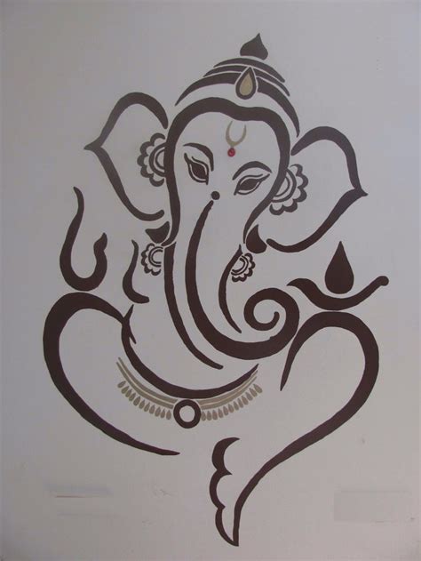 stencil de Ganesha - Buscar con Google | Hindu art patterns, Ganesha ...