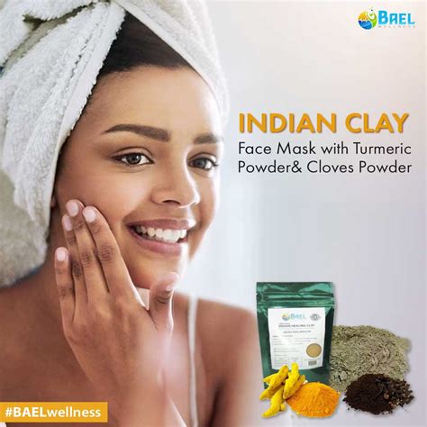 Bentonite Clay with Turmeric & Cloves Powder. Indian Healing Clay ...