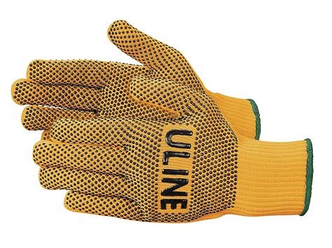 Hi-Vis PVC Dot Knit Gloves - Orange, XL S-21092O-X - Uline