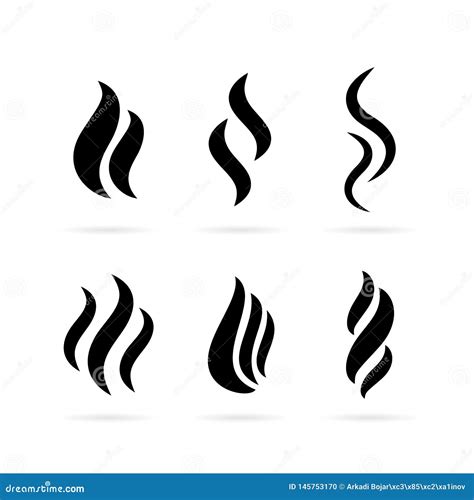 Smoke icon stock vector. Illustration of fume, cloud - 145753170