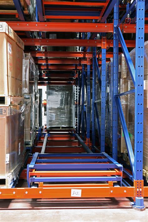 Push-Back Racking - Up to 5 Deep Pallets - Unparalleled versatility