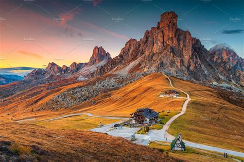 Giau pass in Dolomites, Italy | Nature Stock Photos ~ Creative Market