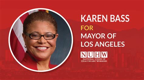 NUHW members vote to endorse Karen Bass for LA Mayor - National Union ...