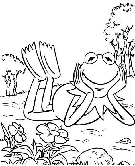 Kermit The Frog Coloring Pages Printable Coloring Pages