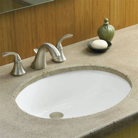 Caxton Ceramic Oval Undermount Bathroom Sink with Overflow Bathroom Sink Fixtures, Undermount ...